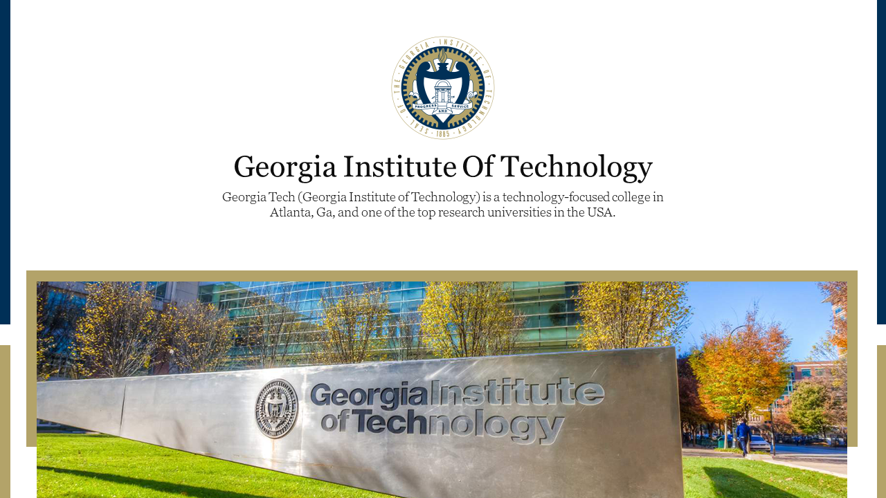 Georgia Tech Slide Template